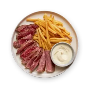 Rumsteck & frites